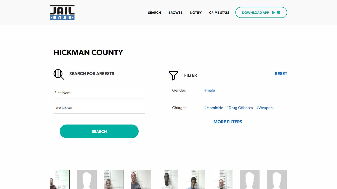 Hickman County Jail Inmate Search and Mugshots | JailBase